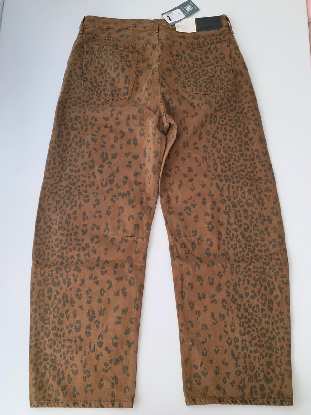 Citizens of Humanity Leopard Print Miro Long low-slung Relaxed Jeans women’s 31 - Picture 11 of 16